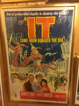 1956 " It Came From Beneath The Sea " - One - Sheet Movie Poster