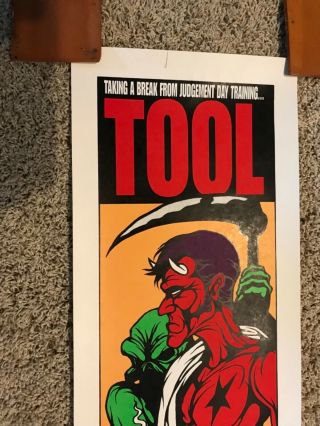 TOOL 1998 Jermaine Rogers signed & numbered Concert Poster RARE 1ST ED Pearl Jam 2