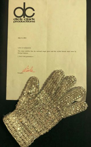 Michael Jackson Worn Crystal Glove
