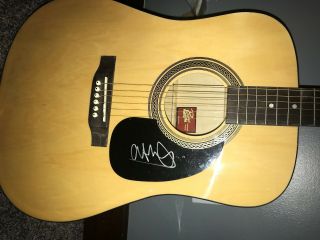 Chris Martin Coldplay Singer Hand Signed Autographed Acoustic Guitar Proof