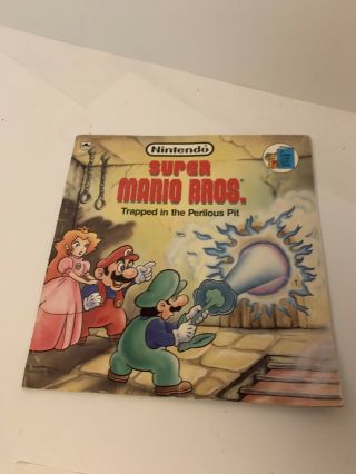 Mario Bros.  (1989) " Trapped In The Perilous Pit " Golden Book Nintendo