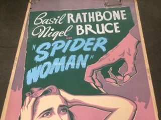 1943 Vintage SPIDER WOMAN advertising lobby Movie poster 40 x 60 2