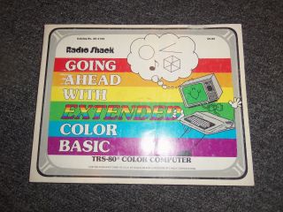 Tandy Trs - 80 Color Computer Going Ahead With Extended Color Basic Book
