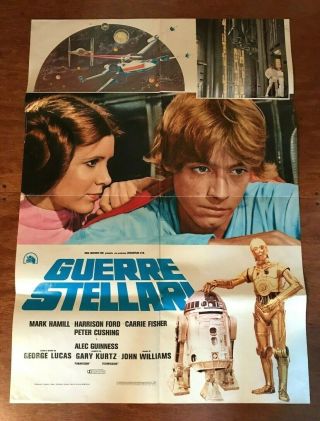 Star Wars 1977 1st Release Italian Poster - Great Artwork