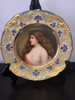 Antique Royal Vienna Porcelain Plate Signed Wagner After Asti
