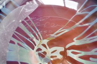 Paladino Hansen Massive Freeform Blown Art Glass Bowl Wall Sculpture Signed 6