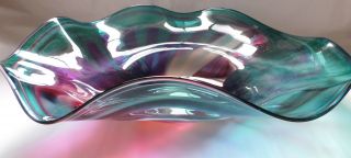 Paladino Hansen Massive Freeform Blown Art Glass Bowl Wall Sculpture Signed 8