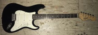 Avril Lavigne Signed Fender Squier Electric Guitar With Proof