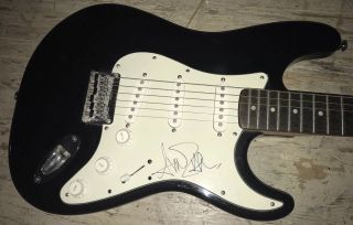 Avril Lavigne Signed Fender Squier Electric Guitar With Proof 2