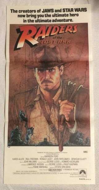 Raiders Of The Lost Ark Cinema Movie Poster 1981