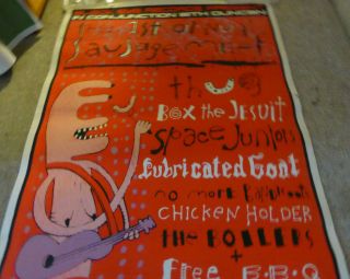 Black Eye Poster John Foy Skull Printworks 1987 Thug Lubricated Goat Tex Perkins 2