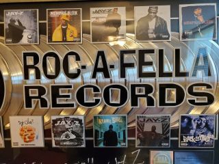 Roc a fella Records RIAA plaque 12
