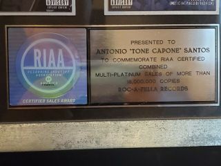 Roc a fella Records RIAA plaque 3