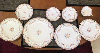 Minton Rose Bone China England A4807 69 Piece Set Includes 3 Serving Dishes 2