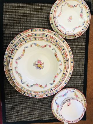Minton Rose Bone China England A4807 69 Piece Set Includes 3 Serving Dishes 4