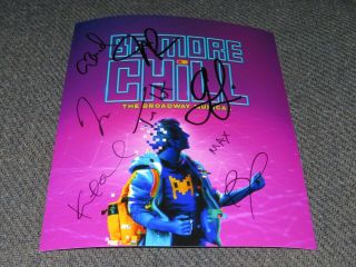 Be More Chill Broadway Cast Signed 8x10 Photo George Salazar Will Roland,