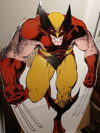 Vintage 1994 X - Men Wolverine Rare Lifesize Cardboard Cutout Standup Standee 4