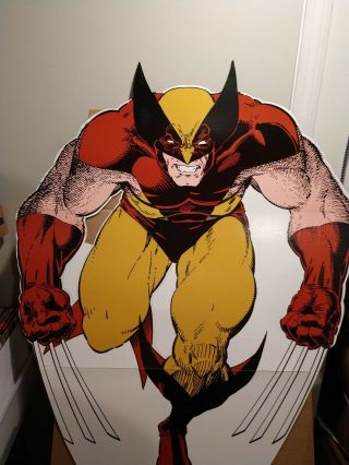 Vintage 1994 X - Men Wolverine Rare Lifesize Cardboard Cutout Standup Standee 6