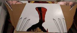Vintage 1994 X - Men Wolverine Rare Lifesize Cardboard Cutout Standup Standee 8