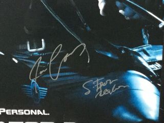 Large 40” x 27” Terminator 2 Collectible Cast Signed Framed Movie Poster W/ 5