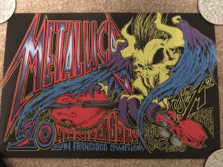 Metallica S&M2 Night 1 & 2 posters,  Night Between,  Squindo 6th & 8th sept 2019 2