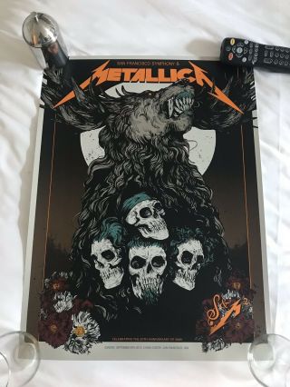 Metallica S&M2 Night 1 & 2 posters,  Night Between,  Squindo 6th & 8th sept 2019 3