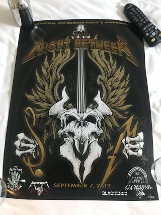 Metallica S&M2 Night 1 & 2 posters,  Night Between,  Squindo 6th & 8th sept 2019 5