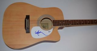 Willie Nelson Signed Autographed Full Size Acoustic Guitar Beckett Bas