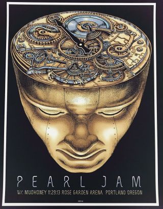 Pearl Jam Concert Poster - 11.  29.  13 - Portland - Emek