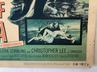 4 Horror of Dracula Lobby Cards (1,  2,  4,  5) 1958 - Peter Cushing/Cristopher Lee - Gd/Ex 4