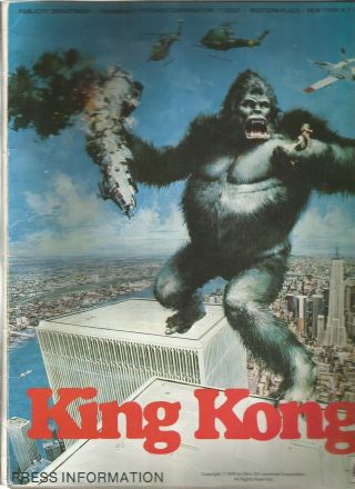 1976 King Kong Movie Publicity Press Information Packet - 23 Photos/jessica Lange