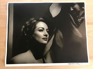 Joan Crawford Signed & Numbered By George Hurrell 3rd Hurrell Portfolio 16x20