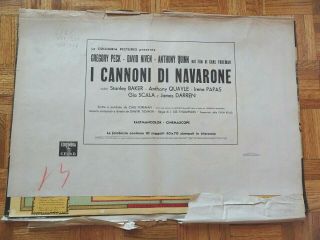 Gregory Peck,  David Niven The Guns Of Navarone 1961 Columbia Italian Busta Set