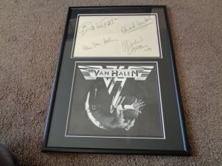 Van Halen Autograph Large Set Of Early 1978 Signatures