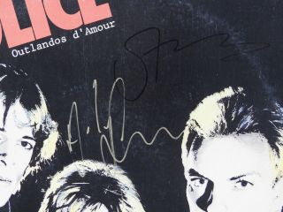 The Police Signed Autograph Album Record JSA Sting Stewart Copeland Andy Summers 2