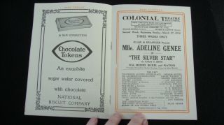 1910 Colonial Theatre Chicago Foyer de Luxe Color Advertising Edelweiss Beer 8