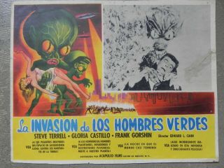 Invasion of the Saucer Men complete Mexican lobby card set Edward L.  Cahn 2
