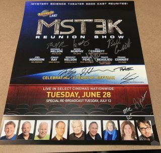 Mystery Science Theater Reunion Poster - Autographed by ENTIRE CAST of show 2
