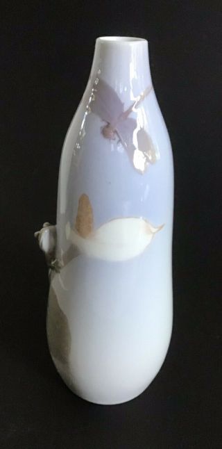 Rare Royal Copenhagen Vase,  Frog And Dragonfly In Relief No.  465.  /250. 2