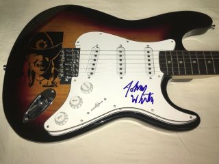 Johnny Winter Signed Guitar Blues
