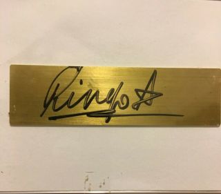 THE BEATLES / RINGO STARR / HAND - SIGNED CYMBAL / PSA/DNA AUTHENTICATED 2