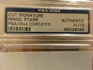 THE BEATLES / RINGO STARR / HAND - SIGNED CYMBAL / PSA/DNA AUTHENTICATED 3