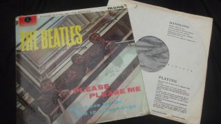 BEATLES: PLEASE PLEASE ME,  SIGNED BY ALL FOUR 1st PRESS GOLD MONO 9