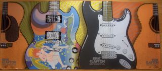 Eric Clapton 2006 Msg 3 Poster Set Ltd Ed By Firehouse Kustom Rockart Guitars