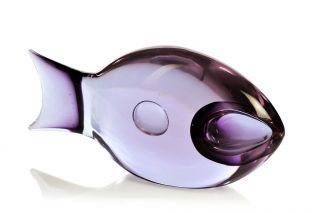 1960s Da Ros For Cenedese,  Rare And Published Murano Glass Fish.