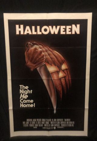Halloween 1978 One Sheet Movie Poster John Carpenter Jamie Lee Curtis