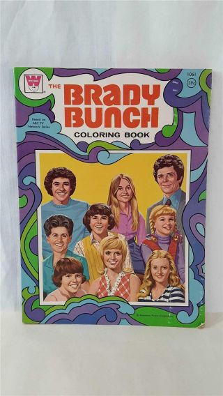 1973 Vintage The Brady Bunch Coloring Book Whitman 1061 Rare