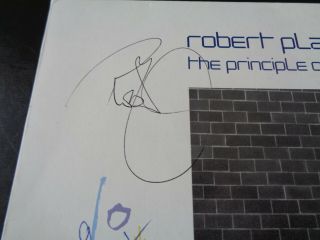 Robert Plant Autograph Signed 1983 Principle Of Moments Full Band Signed Lp
