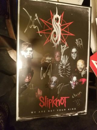 Slipknot Signed Poster All Out Life Vip Package