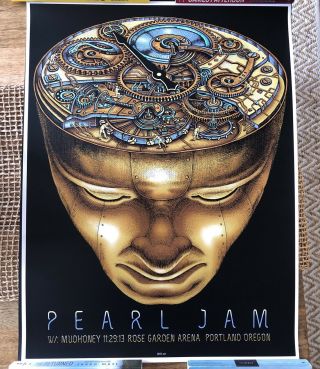 Pearl Jam Poster Emek Portland 2013 Show Edition